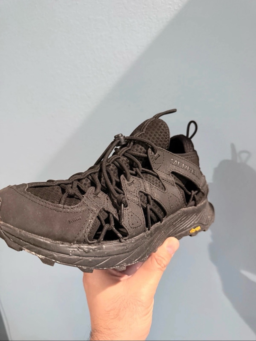 Merrell All Black Leather Sieve